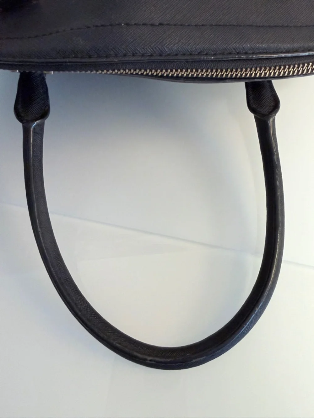 kate spade Black Saffiano Dome Satchel with Removable Strap